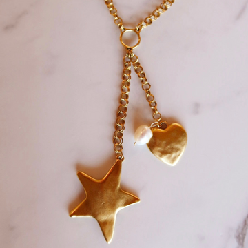 Averi Drop Necklace Gold