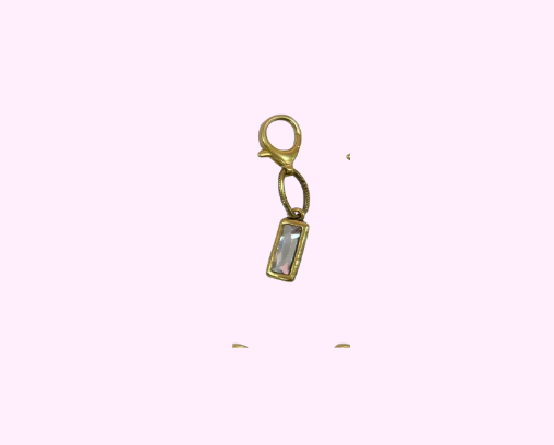 Rectangle Diamond Bag Charm