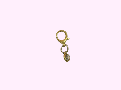 Circle Diamond Bag Charm