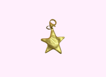 Big Gold Star Bag Charm